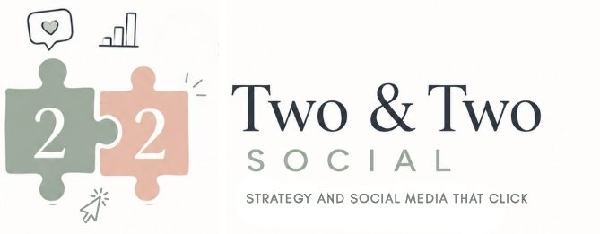 two and two social footer logo two and two social logo